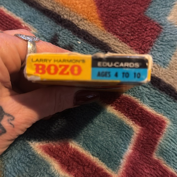 Bozo The Clown Educational Card Game Larry Harmon Vintage 1972 Gifts Flaws Wear - Picture 3 of 8